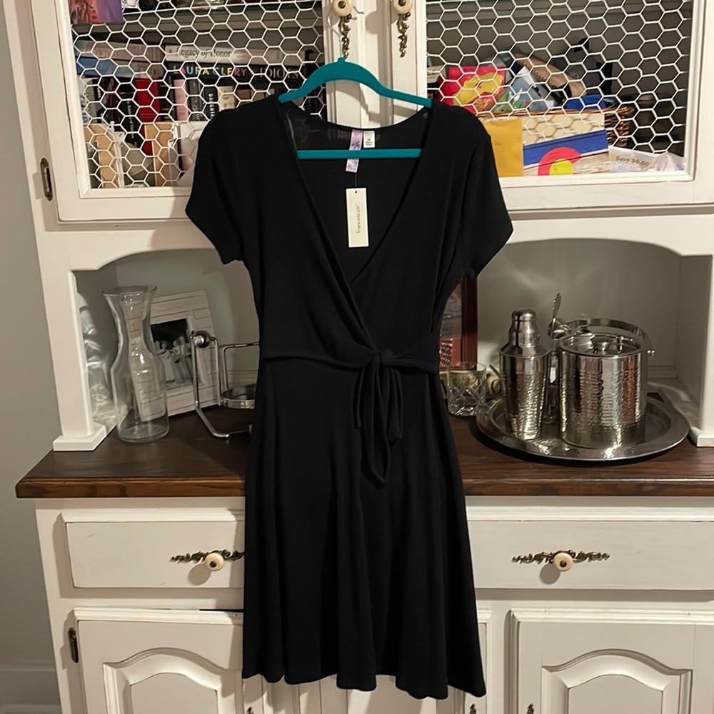 Brand new black short sleeve dress!